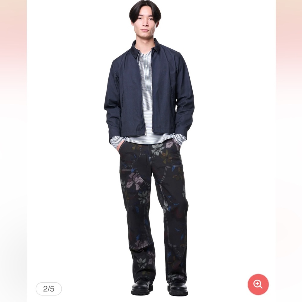 NWT The Kit Utility Cargo Pant Organic Cotton Olive Upstate Florals Size 32